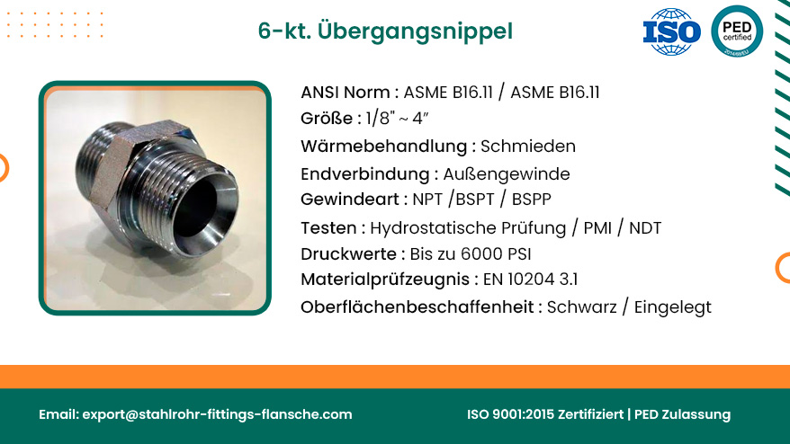 6-kt. Übergangsnippel