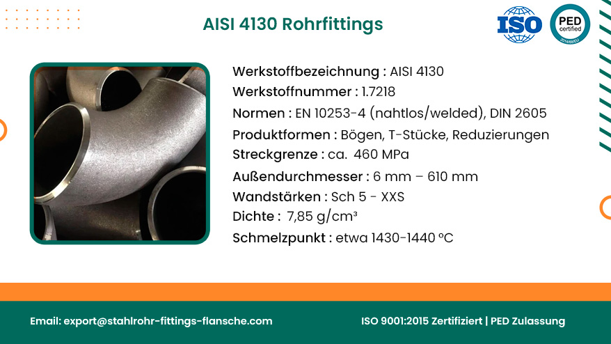 AISI 4130 Rohrfittings