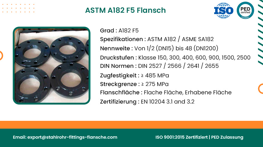ASTM A182 F5 Flansch