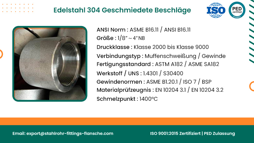 Edelstahl 304 Geschmiedete Beschläge