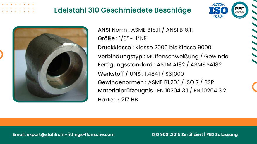 Edelstahl 310 Geschmiedete Beschläge