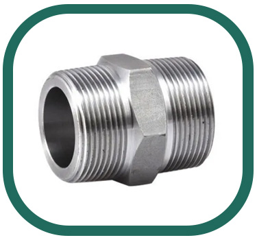 Edelstahl 6-kt. Übergangsnippel PN10