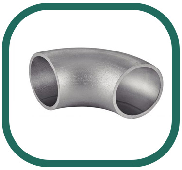 Edelstahl Rohrbogen geschweisst 3D 90°