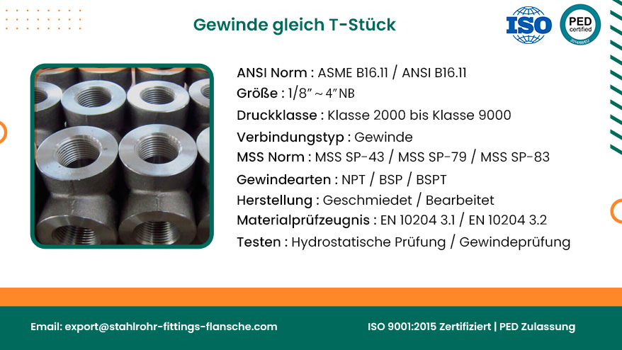Gewinde gleich T-Stück