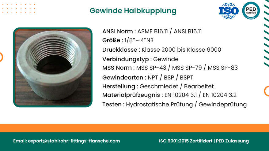 Gewindehalbkupplung