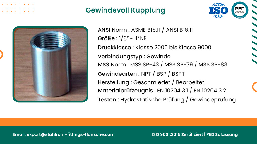 Gewindevollkupplung