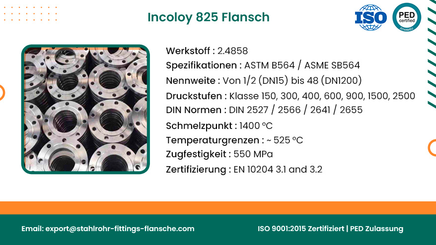 Incoloy 825 Flansch