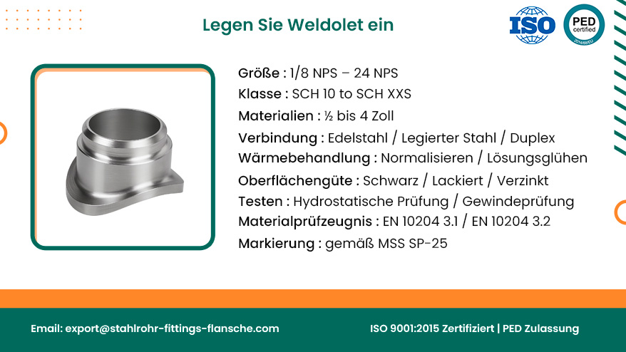 Legen Sie Weldolet ein