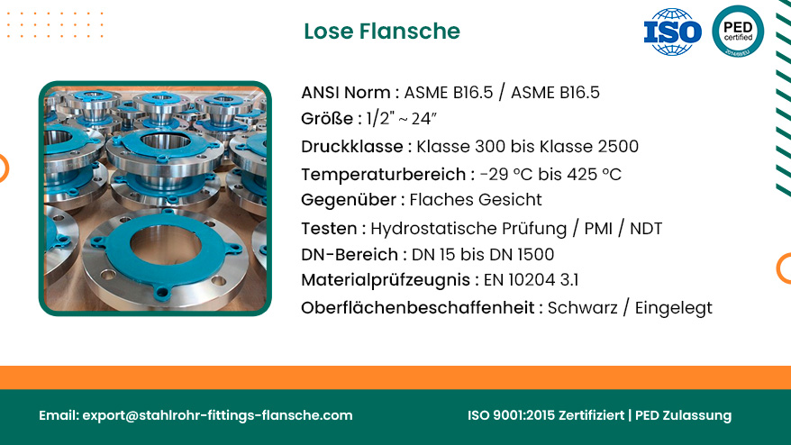 Lose Flansche