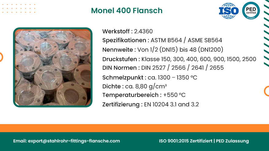 Monel 400 Flansch Monel 400 Flansch