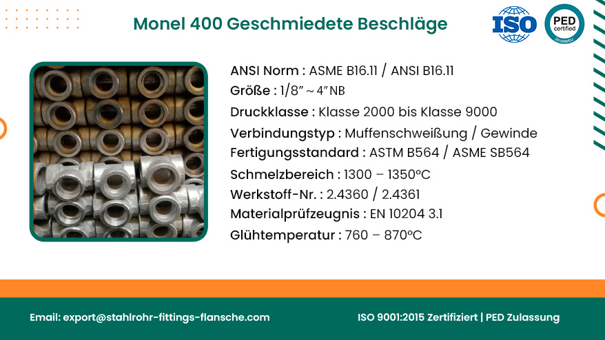 Monel 400 Geschmiedete Beschläge