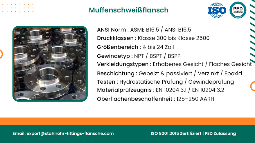 Muffenschweißflansch