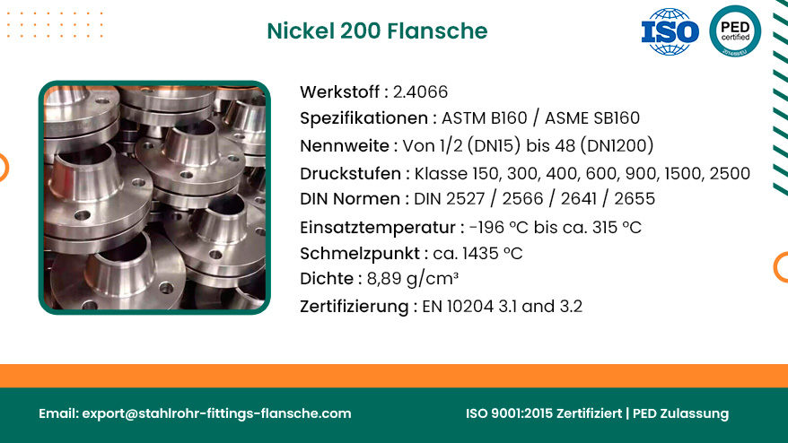 Nickel 200 Flansche Nickel 200 Flansche