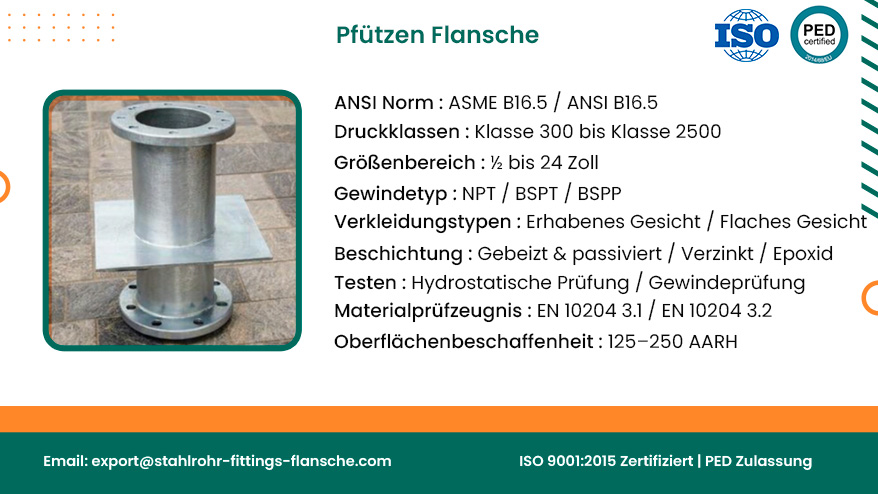 pfützen flansche