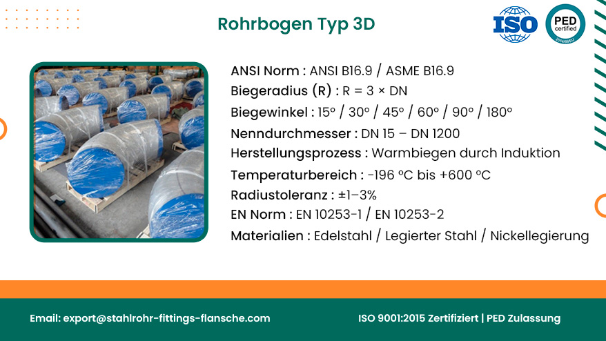 Rohrbogen Typ 3D