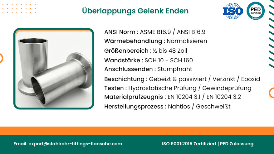 Überlappungs-Gelenk-Enden