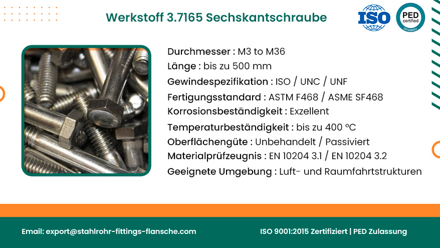 Werkstoff 3.7165 Sechskantschraube
